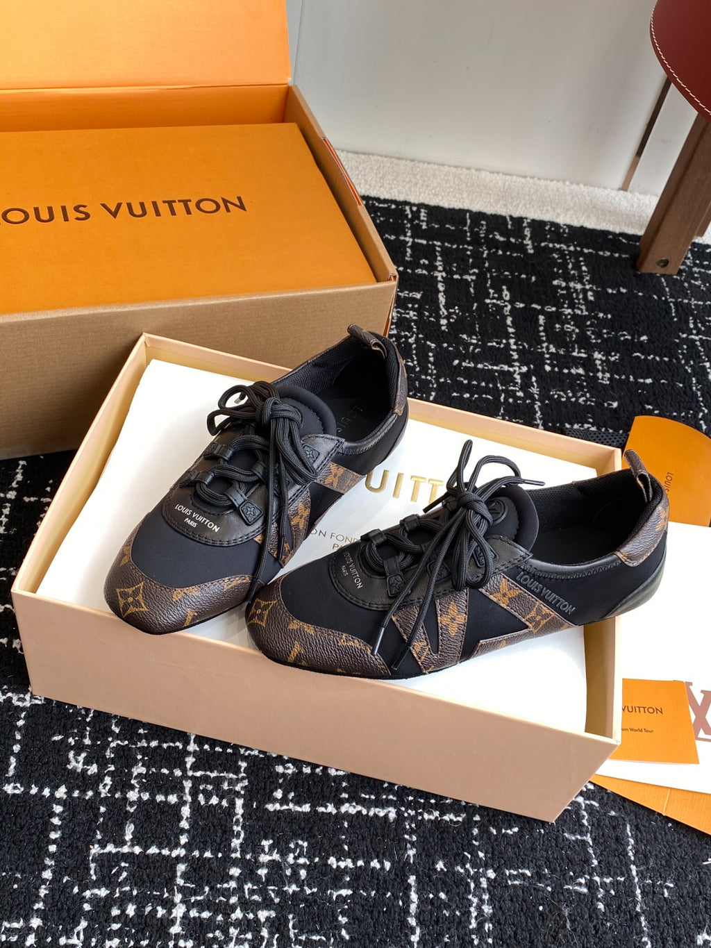 Louis Vuitton Recif Sneaker (Black/Monogram)