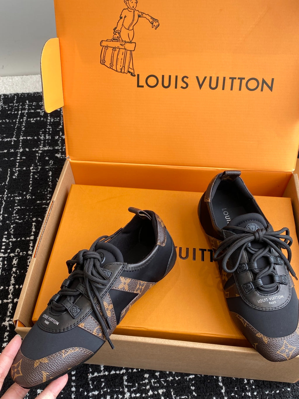 Louis Vuitton Recif Sneaker (Black/Monogram)