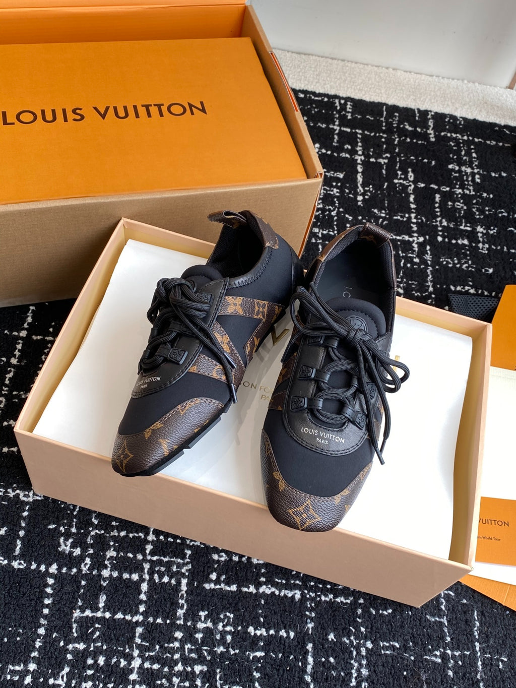 Louis Vuitton Recif Sneaker (Black/Monogram)