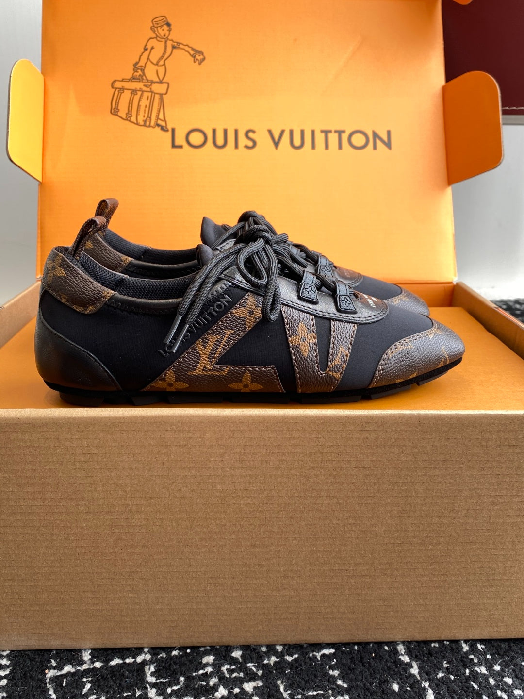 Louis Vuitton Recif Sneaker (Black/Monogram)