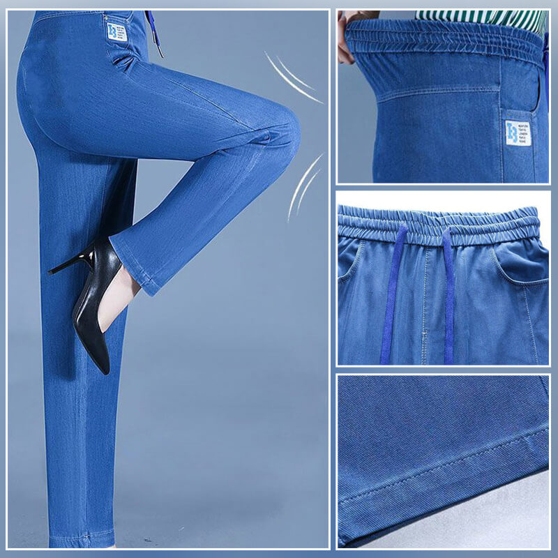 ⏳Limited-time 50% discount!!💕👖High Waist Ultra-Stretch Mom Jeans
