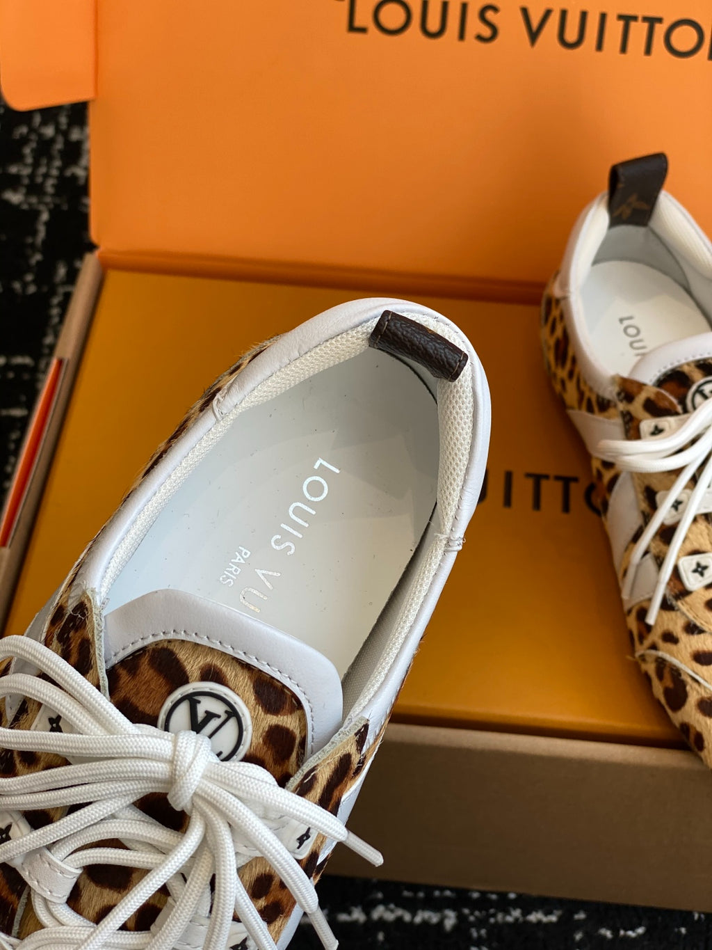 Louis Vuitton Recif Sneaker (Beige Suede with Pink Accents)