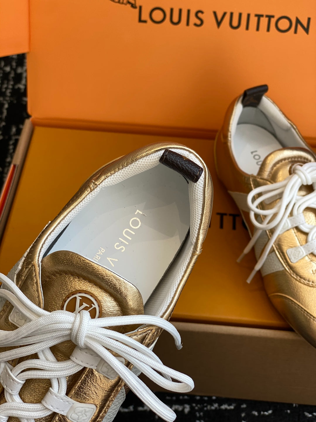 Louis Vuitton Recif Sneaker (Beige Suede with Pink Accents)
