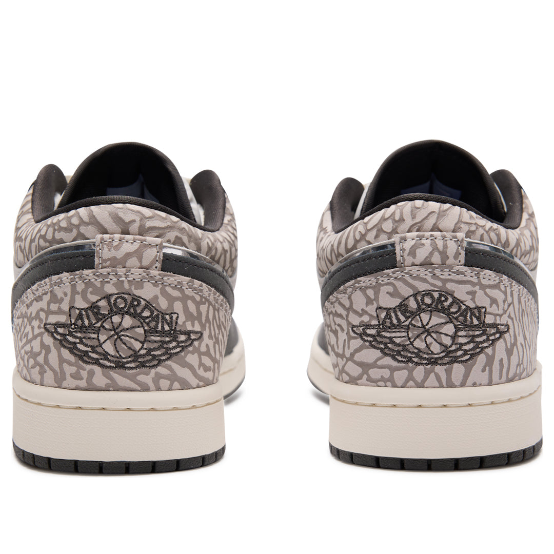 Air Jordan 1 Low SE 'Sail Deep Pewter Elephant Print'