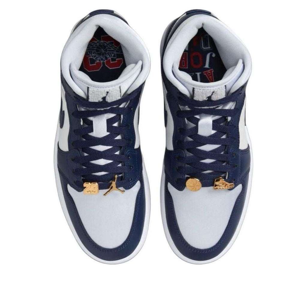 Air Jordan 1 Mid SE 'Football Grey White Midnight Navy'