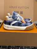 Louis Vuitton LV Tilted Sneaker (Blue Check Wool)
