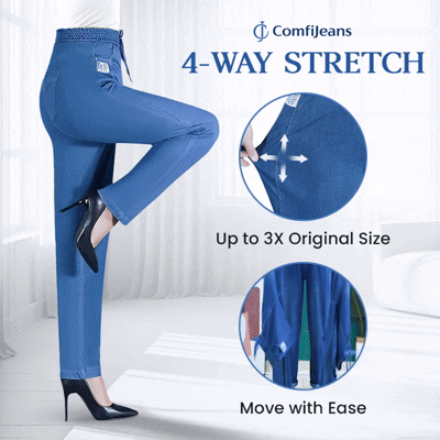 ⏳Limited-time 50% discount!!💕👖High Waist Ultra-Stretch Mom Jeans