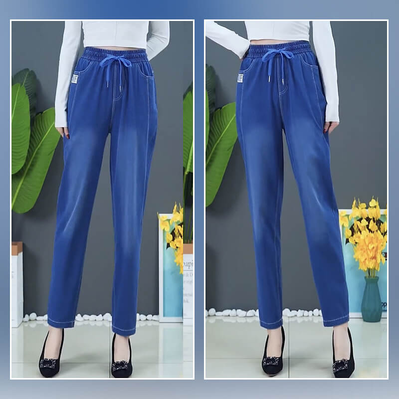 ⏳Limited-time 50% discount!!💕👖High Waist Ultra-Stretch Mom Jeans