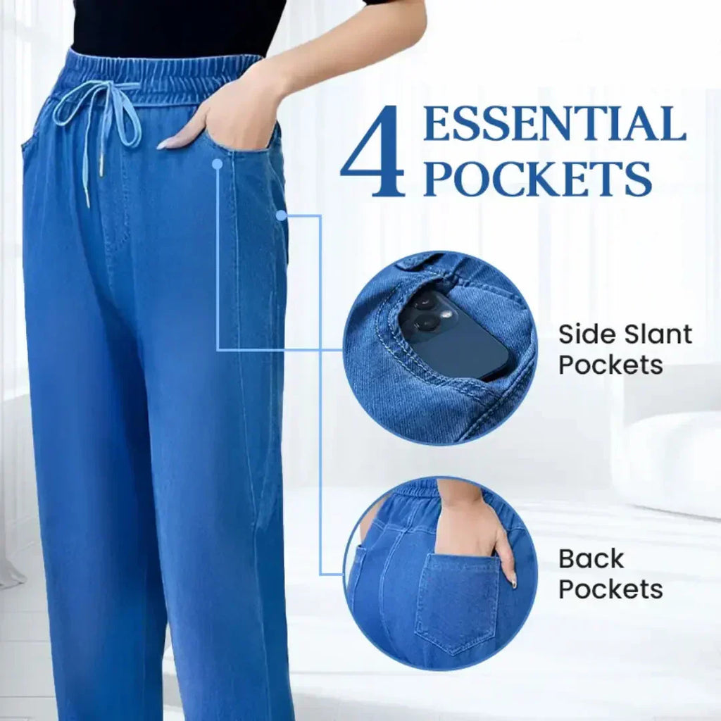 ⏳Limited-time 50% discount!!💕👖High Waist Ultra-Stretch Mom Jeans