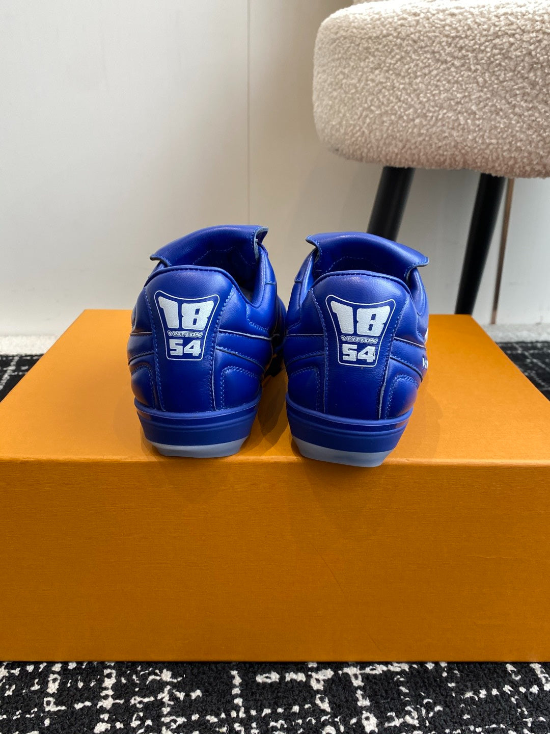 Louis Vuitton LV Kick Sneaker (Blue Leather)