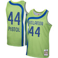 Men's Atlanta Hawks Green "Pistol" Pete Maravich Mitchell & Ness 1970-71 Hardwood Classics Swingman Jersey