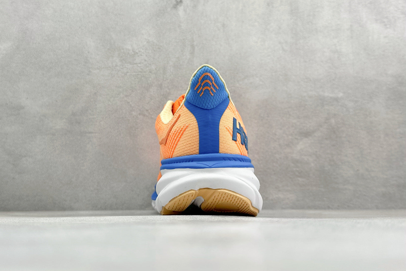 HOKA Clifton 9 Orange & Blue Gradient Daily Running Trainers