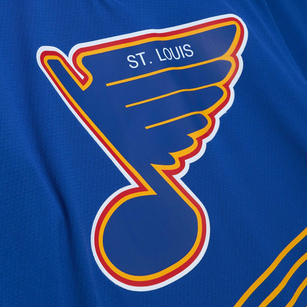 Men's St. Louis Blues Brett Hull Mitchell & Ness Blue 1995/96 Blue Line Player Jersey