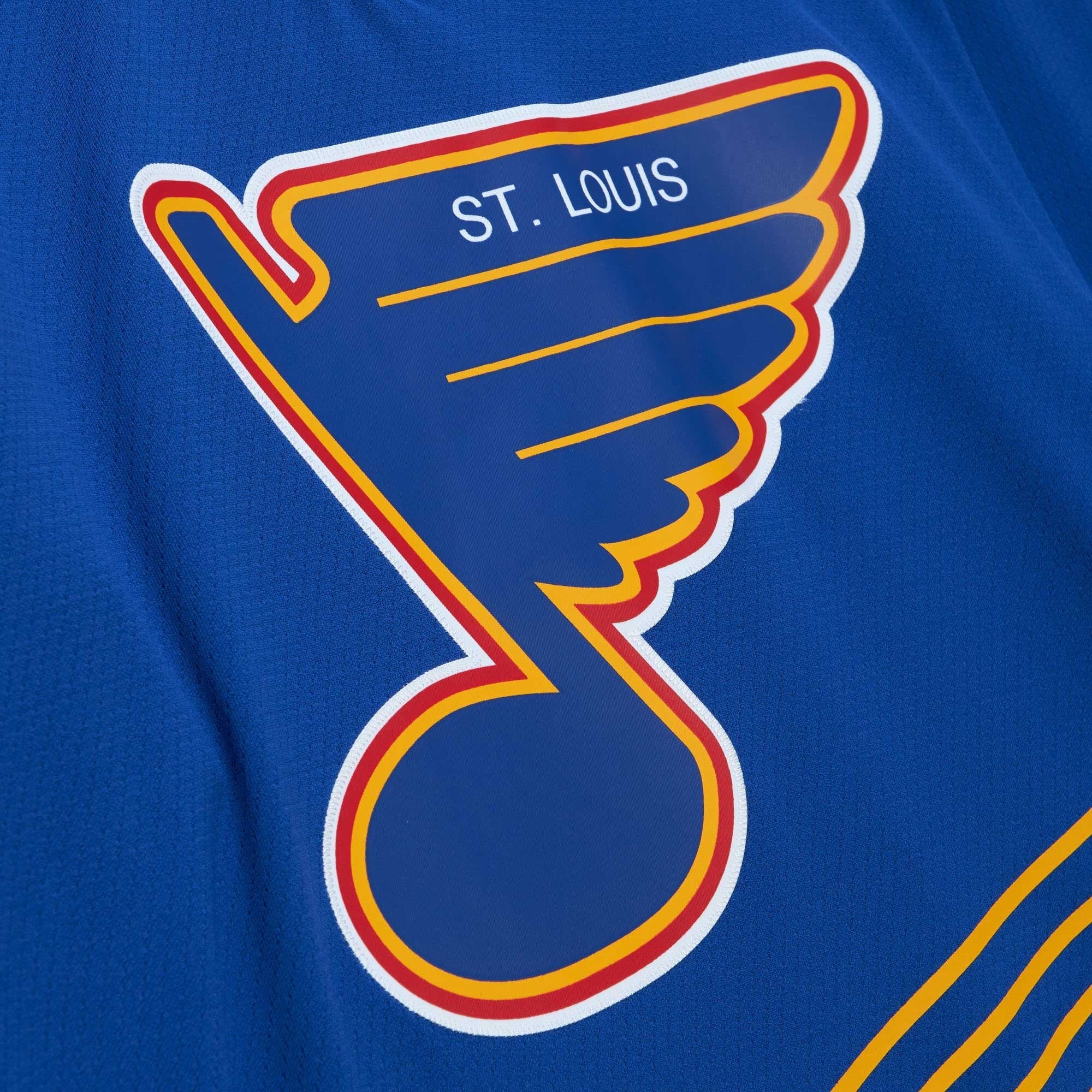 Men's St. Louis Blues Brett Hull Mitchell & Ness Blue 1995/96 Blue Line Player Jersey
