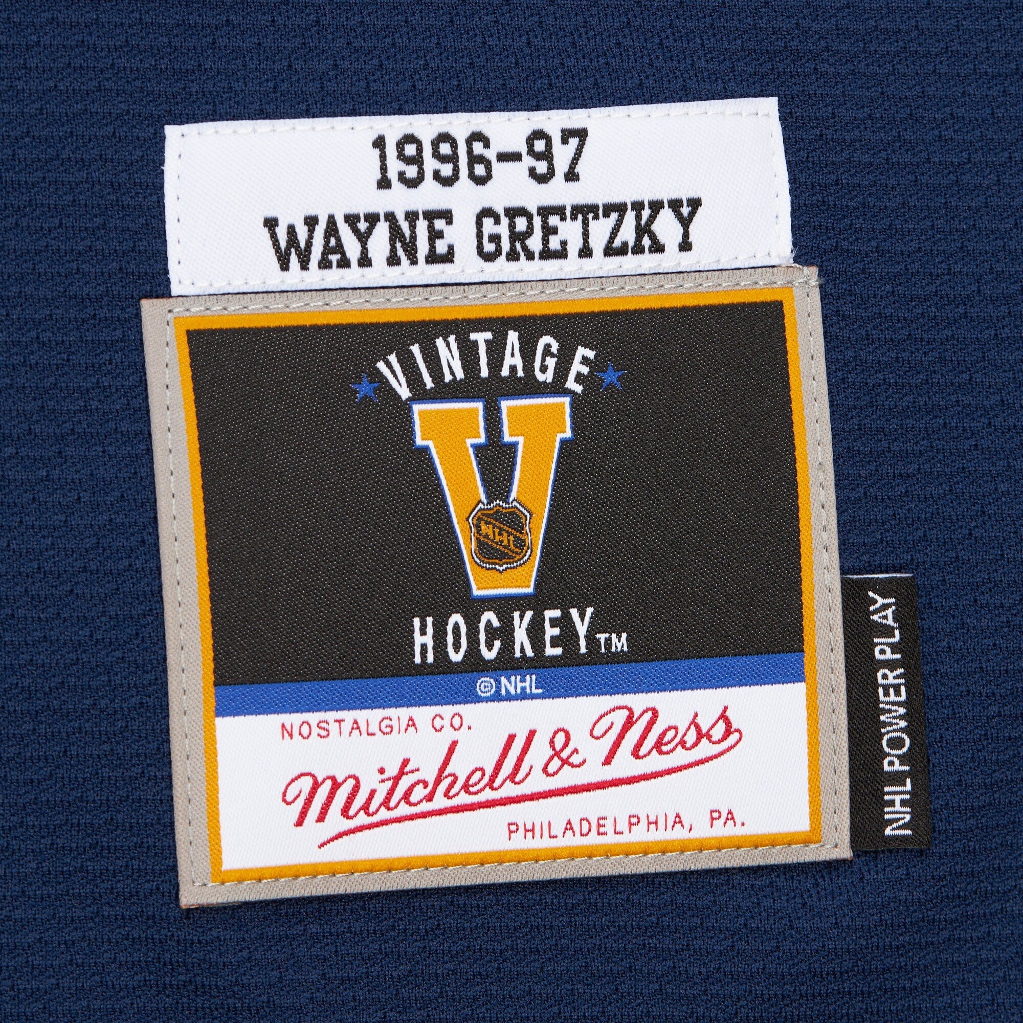 Men's Wayne Gretzky Navy New York Rangers 1996/97 Power Play Player Jersey