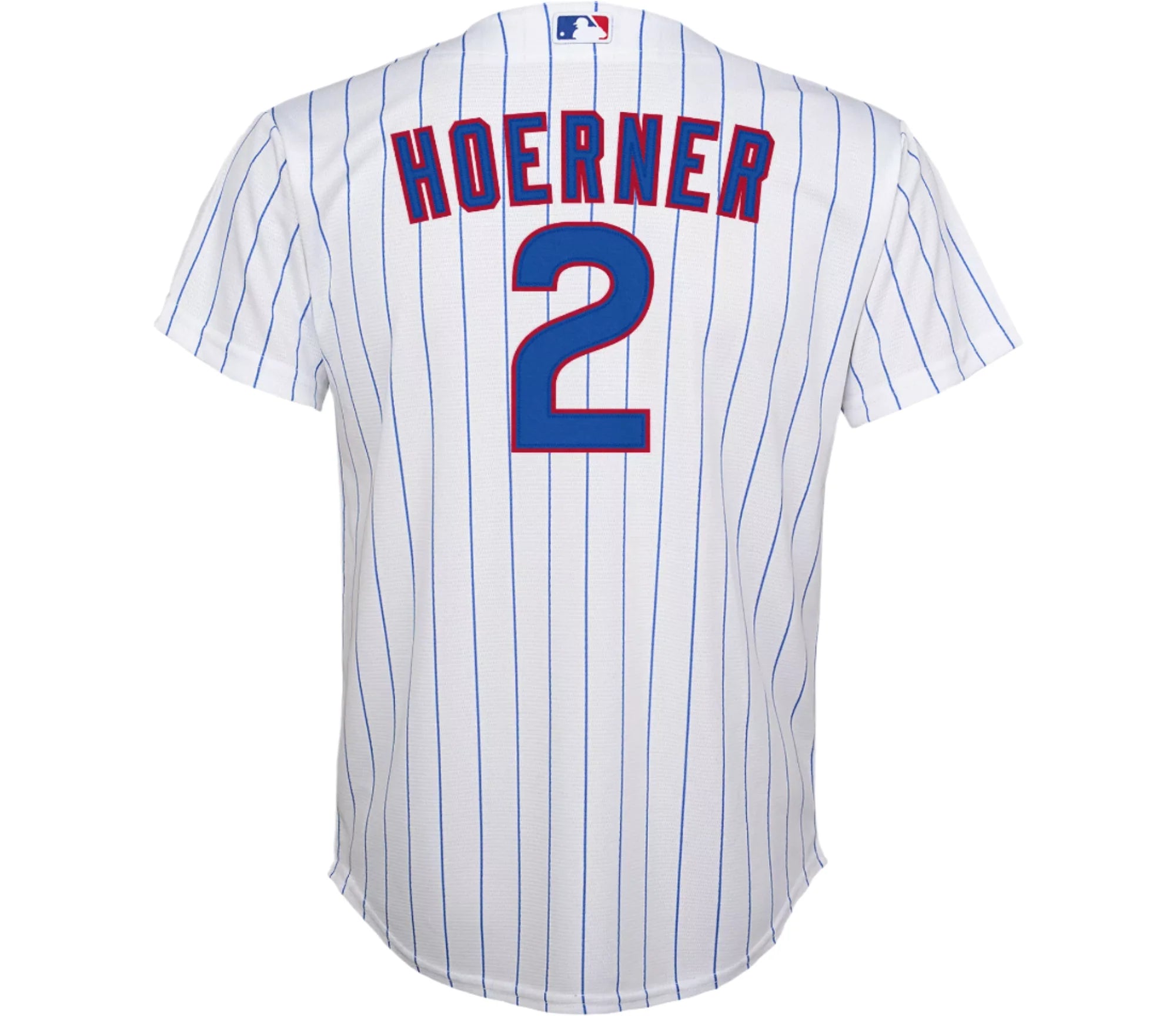 Youth Nike Nico Hoerner Chicago Cubs White Home Game Replica Jersey