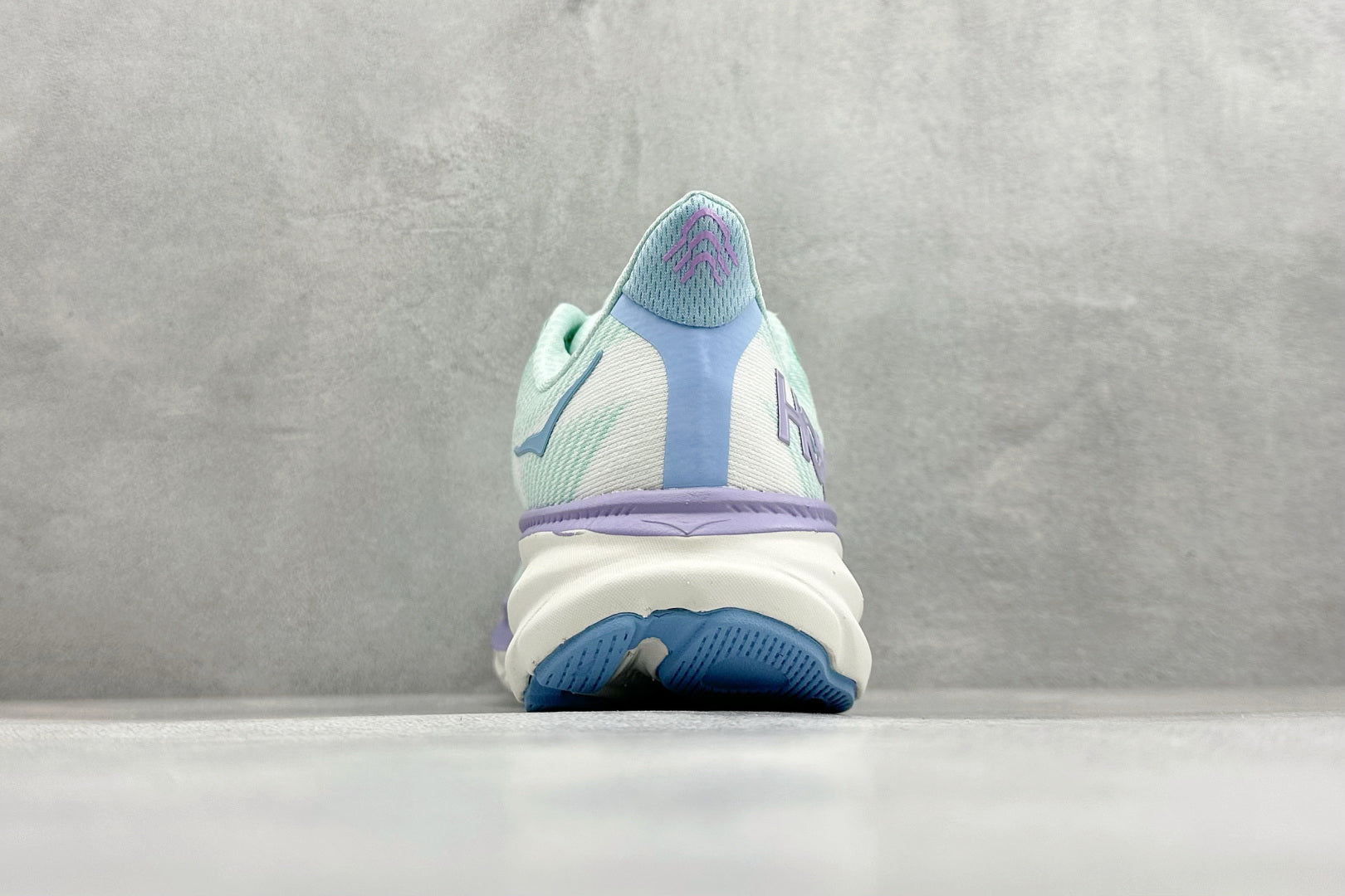 HOKA Clifton 9 Mint & Lavender Gradient Daily Running Trainers