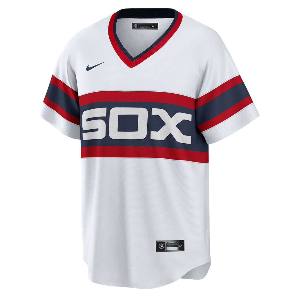 NIKE Men's Andrew Vaughn Chicago White Sox Home White 1983 Sunday Alternate Premium Stitch Replica Jersey
