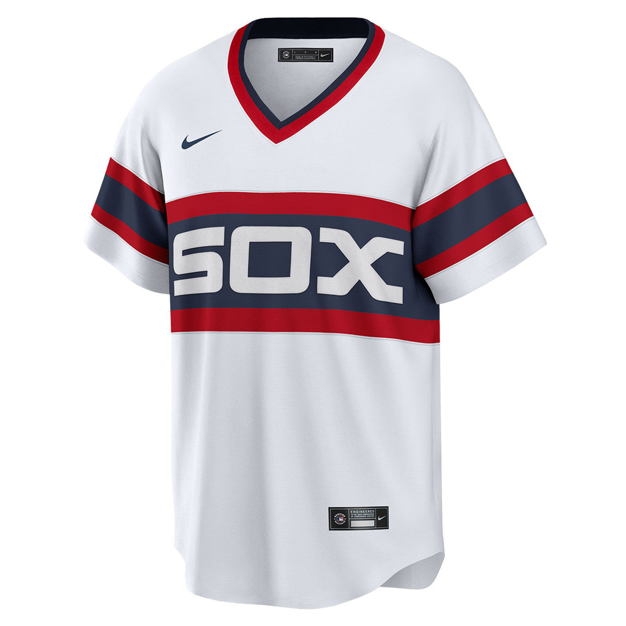 NIKE Men's Andrew Vaughn Chicago White Sox Home White 1983 Sunday Alternate Premium Stitch Replica Jersey