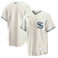 NIKE Men's Chicago White Sox Field of Dreams Cream Cooperstown Collection Blank Replica Jersey