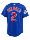 Men's Chicago Cubs Nico Hoerner Nike Alternate Blue Authentic Player Jersey