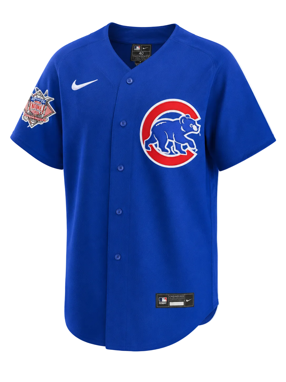 Men's Chicago Cubs Nico Hoerner Nike Alternate Blue Authentic Player Jersey