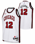 Nike Youth 2022-23 City Edition Chicago Bulls Ayo Dosunmu #12 White Dri-FIT Swingman Jersey