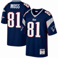 Youth New England Patriots Randy Moss Mitchell & Ness Navy Retired Player Vintage Replica Jersey