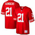 Men's San Francisco 49ers Deion Sanders Mitchell & Ness Scarlet Retired Player Vintage Replica Jersey