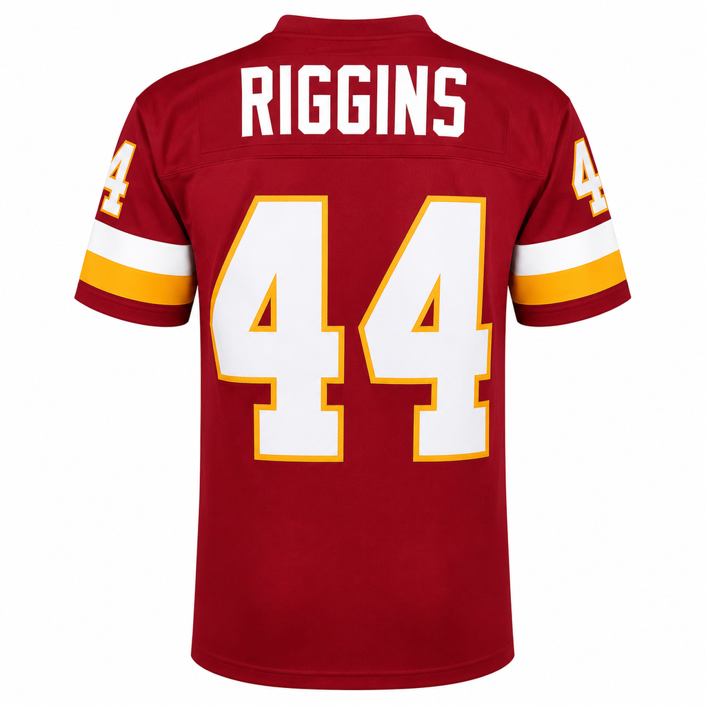 Mens Washington Commanders Redskins John Riggins Mitchell & Ness Burgundy Retired Player Vintage Replica Jersey