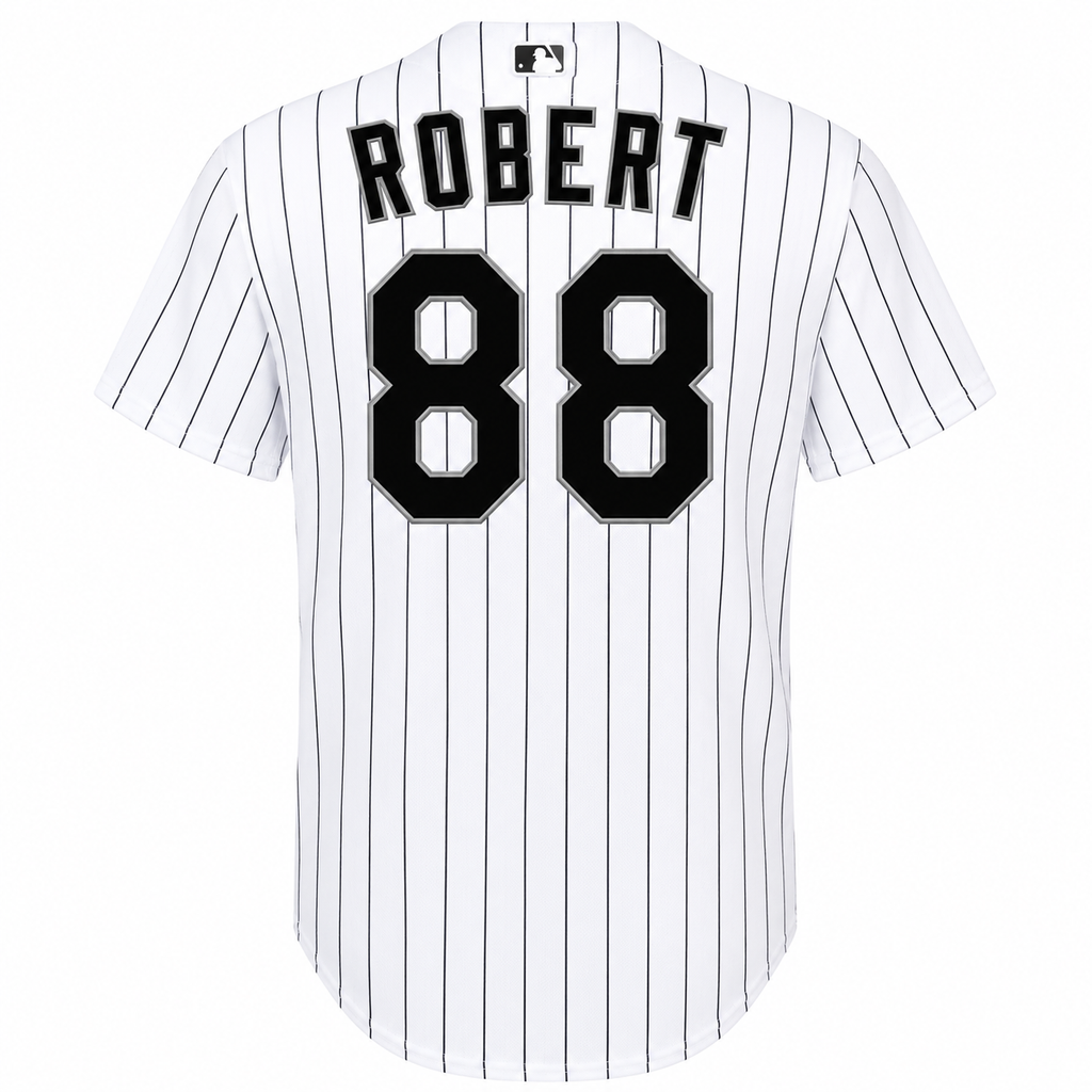 Youth Luis Robert Chicago White Sox White Home Nike Replica Jersey