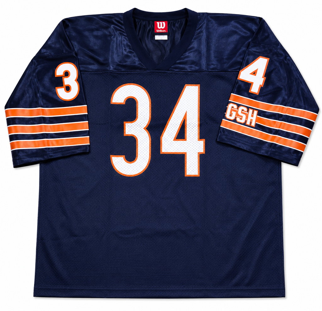 Men's Walter Payton Chicago Bears Vintage Navy Replica Jersey