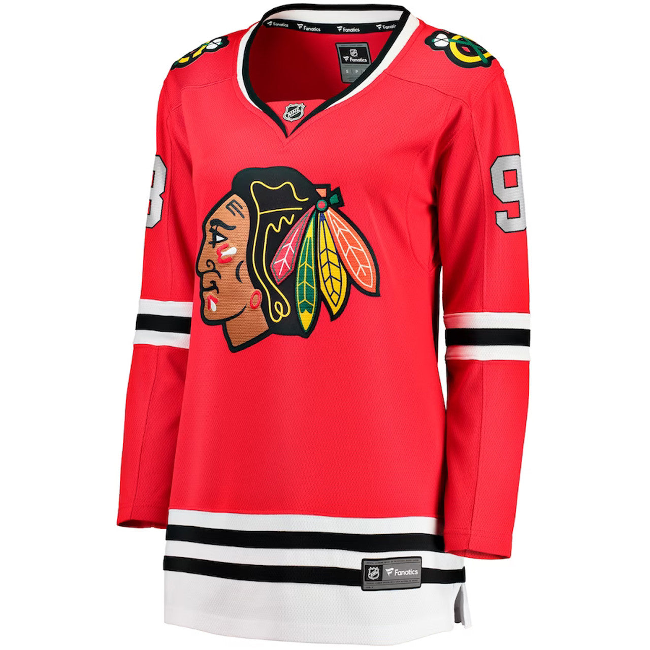 Women's Connor Bedard Chicago Blackhawks Fanatics Branded Red Breakaway Home Jersey