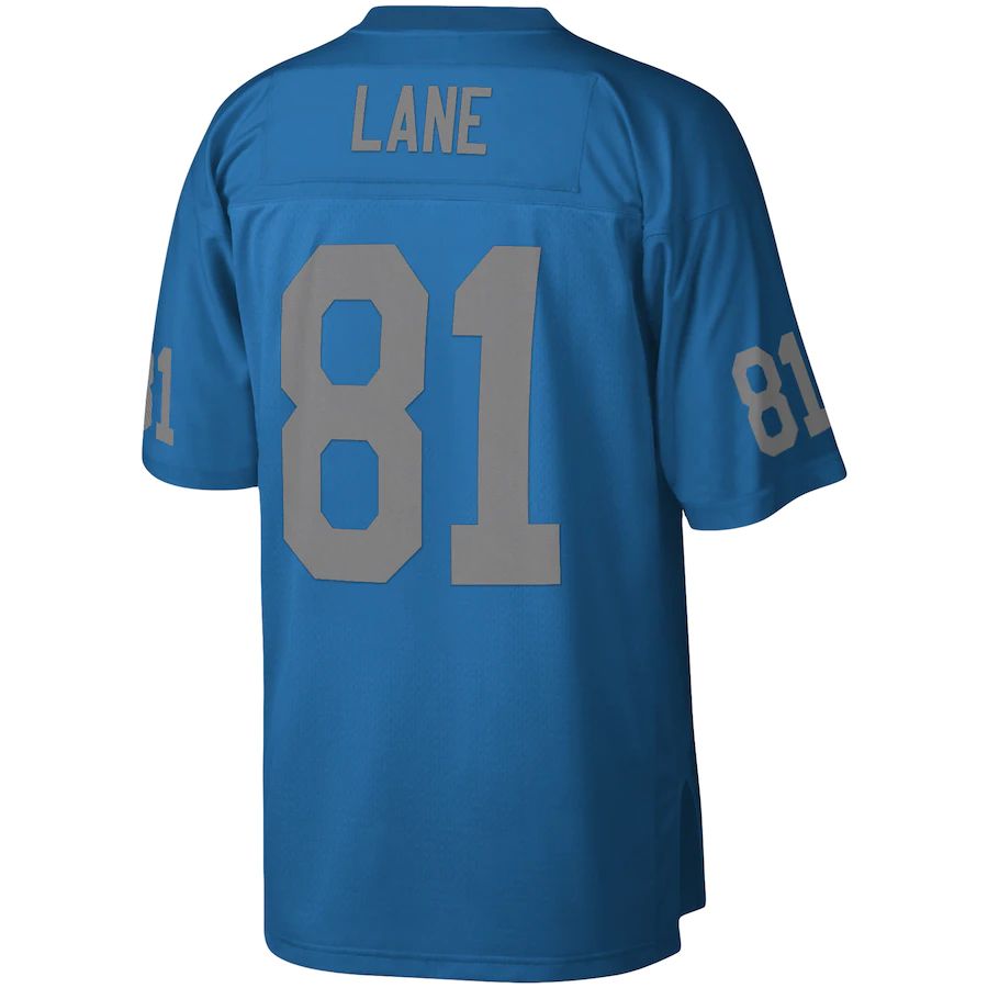 D.Lions #81 Dick ''Night Train'' Lane  Blue Legacy Replica Jersey Stitched American Football Jerseys