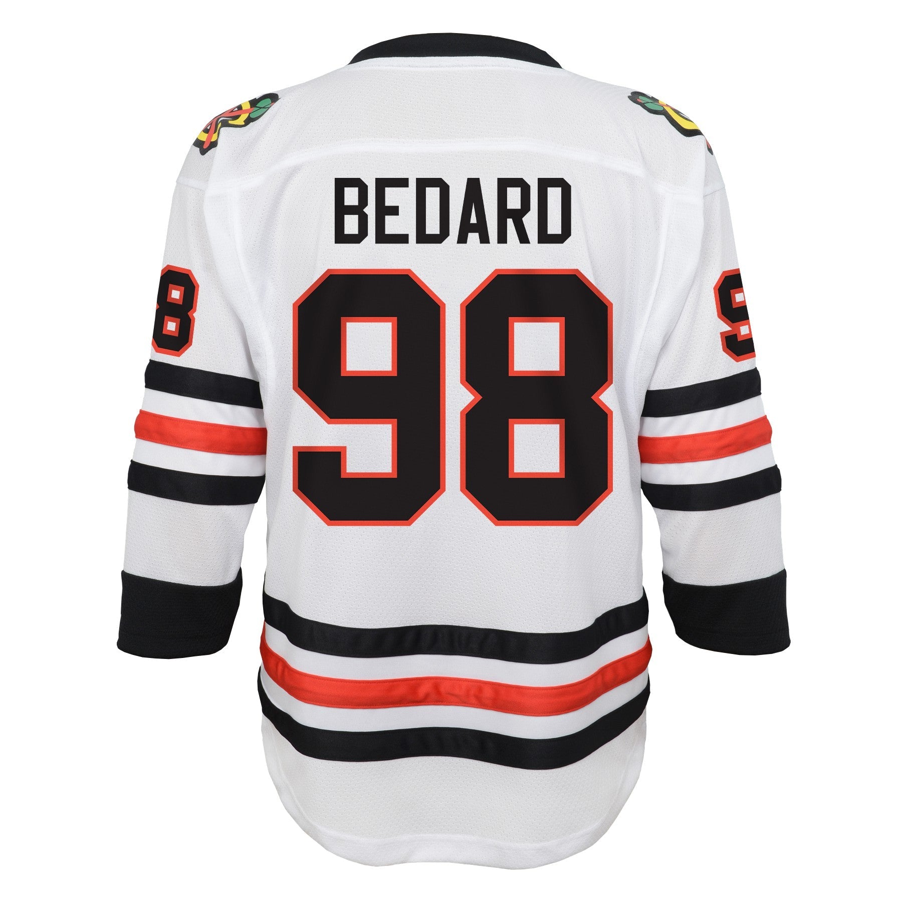 Youth Connor Bedard Chicago Blackhawks White Away Replica Jersey
