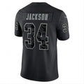 L.Raiders #34 Bo Jackson Black Retired Player RFLCTV Limited Jersey Stitched American Football Jerseys