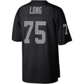 L.Raiders #75 Howie Long  Black Legacy Replica Jersey Stitched American Football Jerseys