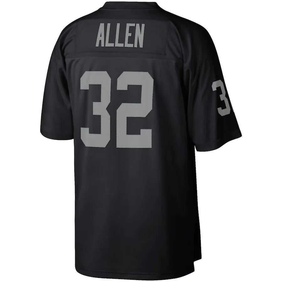 L.Raiders #32 Marcus Allen  Black Retired Player Legacy Replica Jersey Stitched American Football Jerseys
