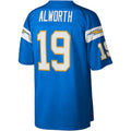 LA.Chargers #19 Lance Alworth  Powder Blue Legacy Replica Jersey Stitched American Football Jerseys
