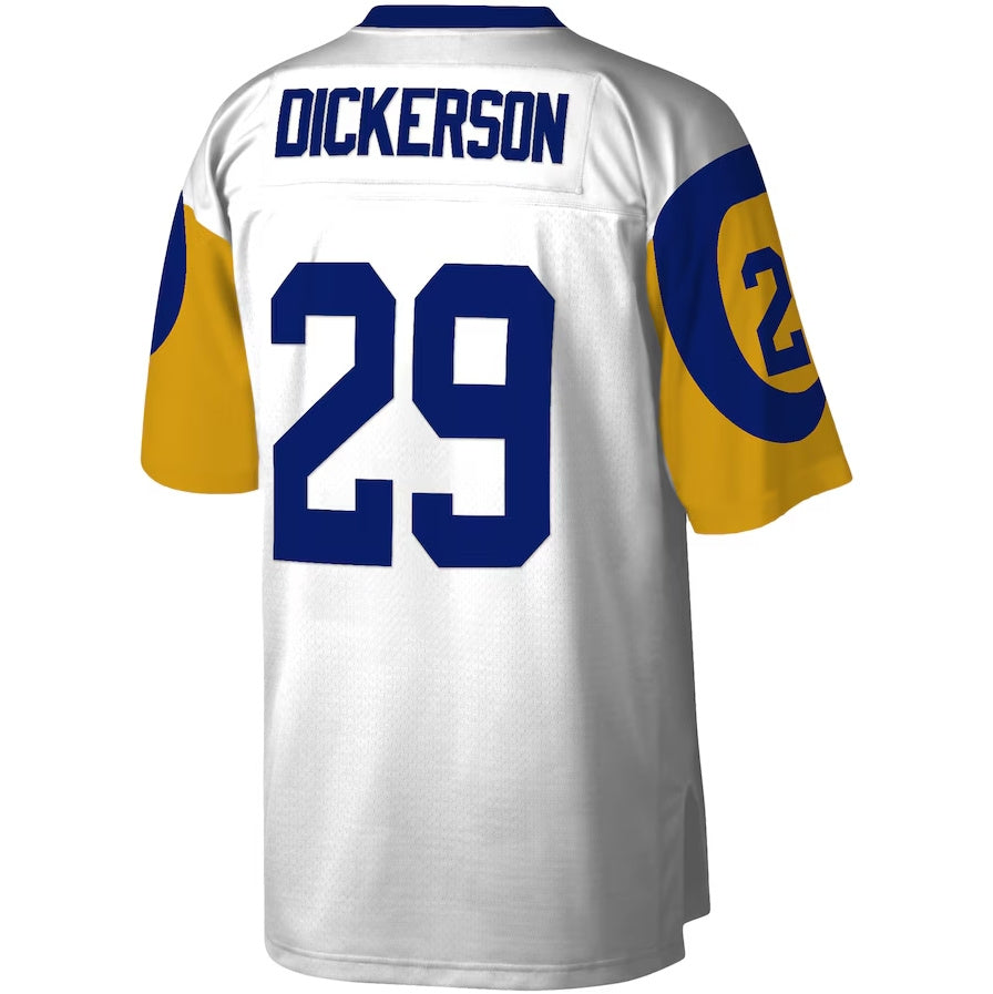 LA.Rams #29 Eric Dickerson  Legacy Replica Jersey - White Stitched American Football Jersey