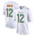 M.Dolphins #12 Bob Griese Player White Fashion Game Football Jerseys