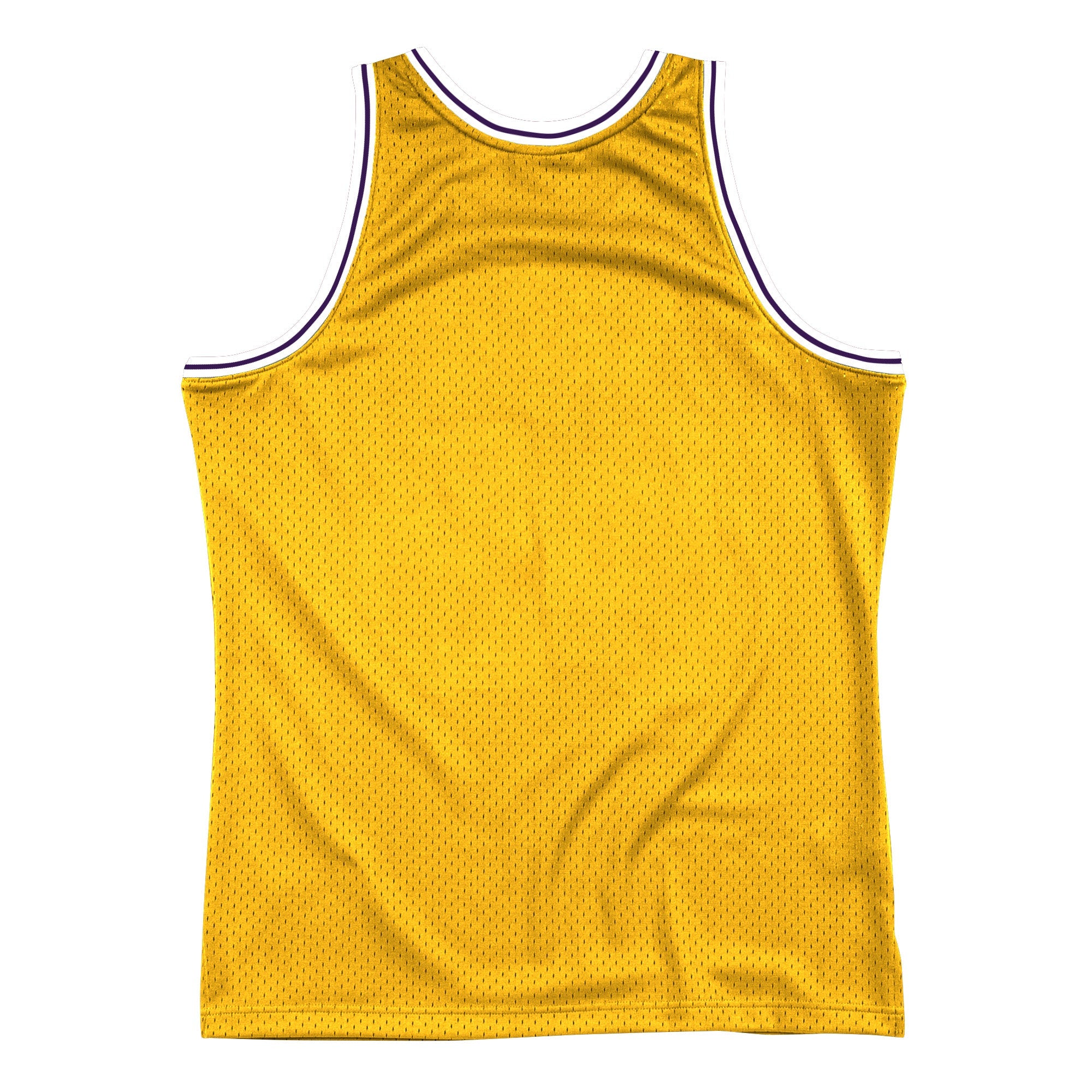 Men's Los Angeles Lakers Mitchell & Ness Gold Hardwood Classics Blown Out Fashion Jersey