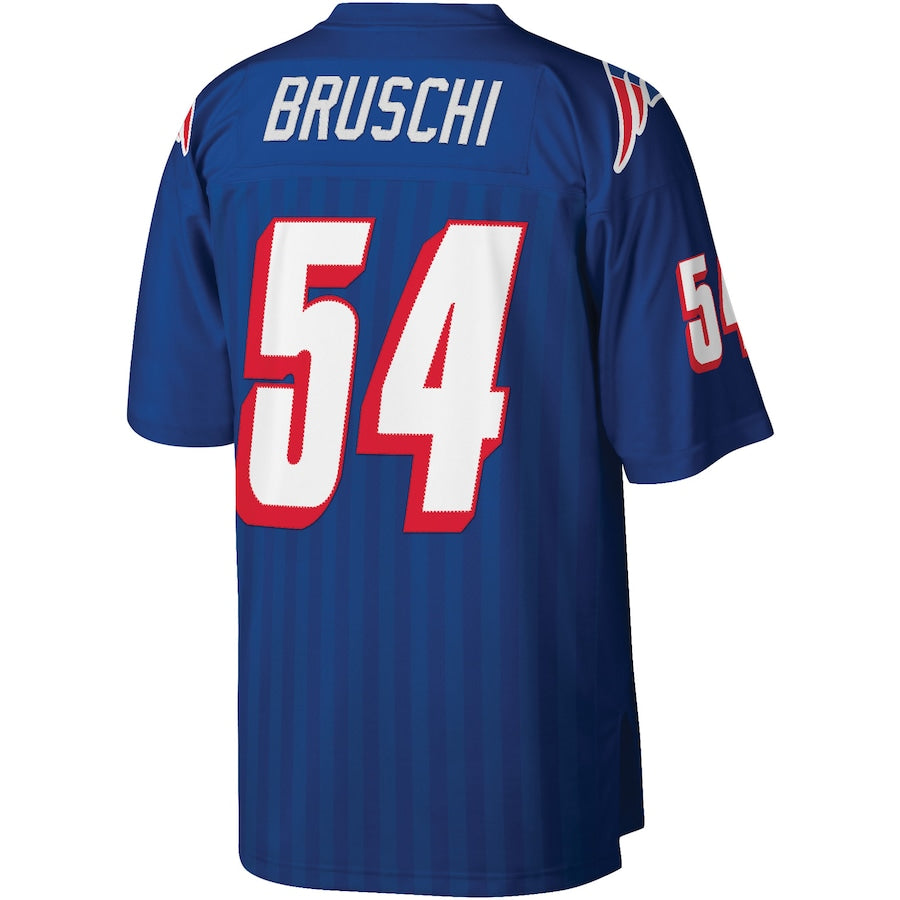 NE.Patriots #54 Tedy Bruschi  Royal Legacy Replica Jersey Stitched American Football Jerseys