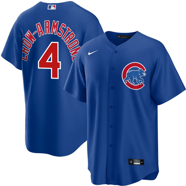 Mens Nike Pete Crow-Armstrong #4 Chicago Cubs Royal Alternate Replica Jersey