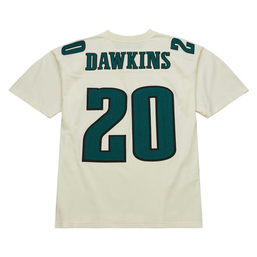 P.Eagles #20 Brian Dawkins  Chainstitch Legacy Jersey - Cream Stitched American Football Jerseys