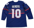 Mens USA Hockey Matty Beniers Nike Olympic Navy Replica Jersey