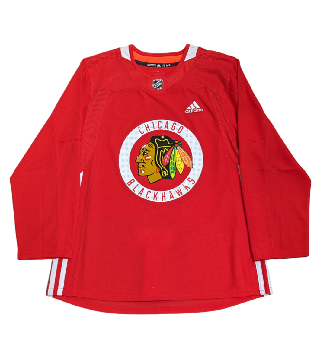 Men's Connor Bedard Chicago Blackhawks adidas Authentic Red Practice Jersey