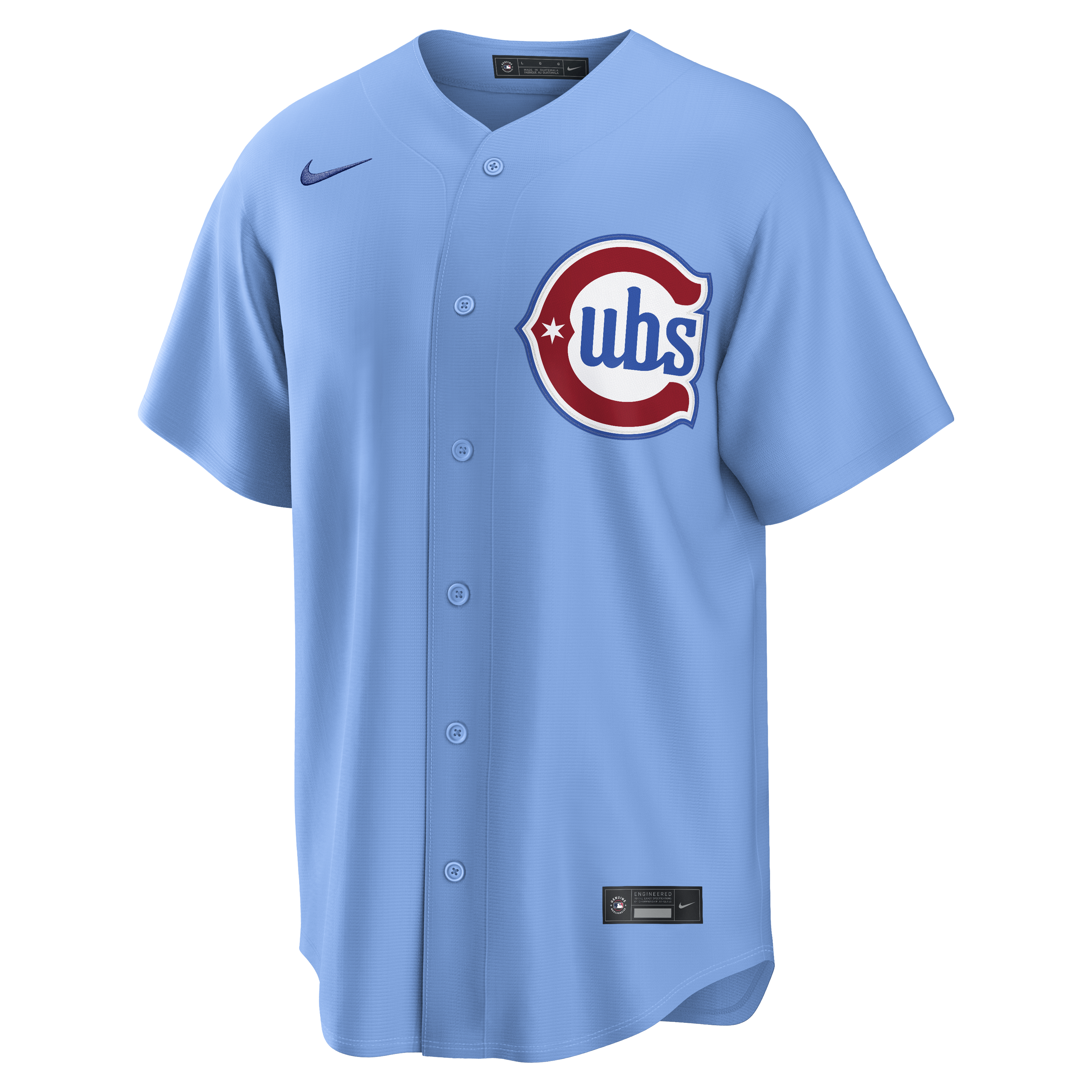 NIKE Men's Chicago Cubs Mark Grace #17 Light Blue 2nd Alternate Replica Jersey