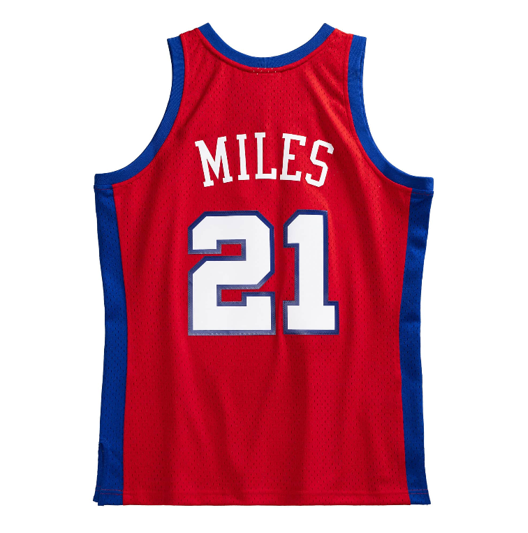 Men's Darius Miles Los Angeles Clippers 2000-2001 Red Swingman Replica Jersey By Mitchell & Ness