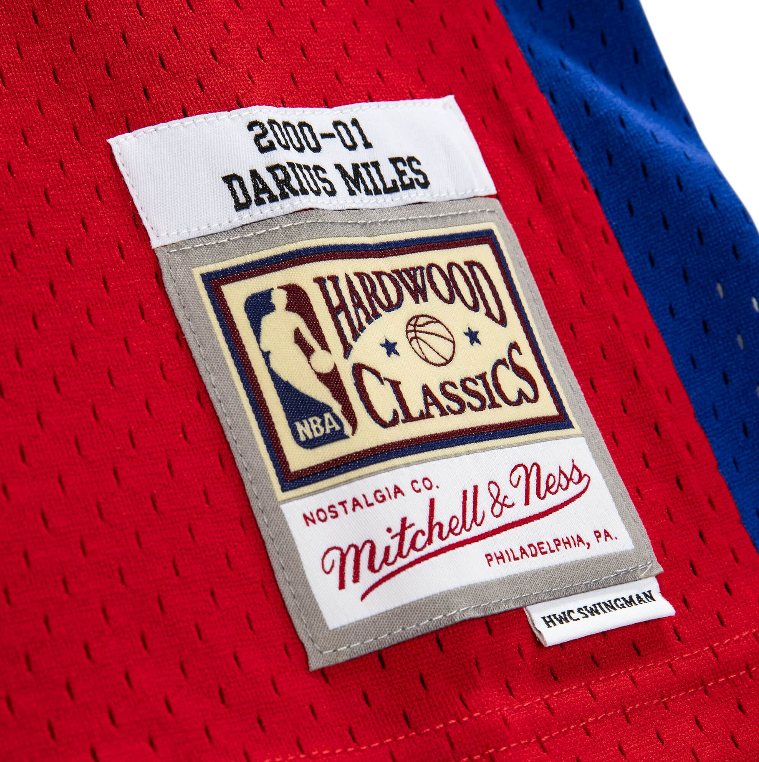 Men's Darius Miles Los Angeles Clippers 2000-2001 Red Swingman Replica Jersey By Mitchell & Ness